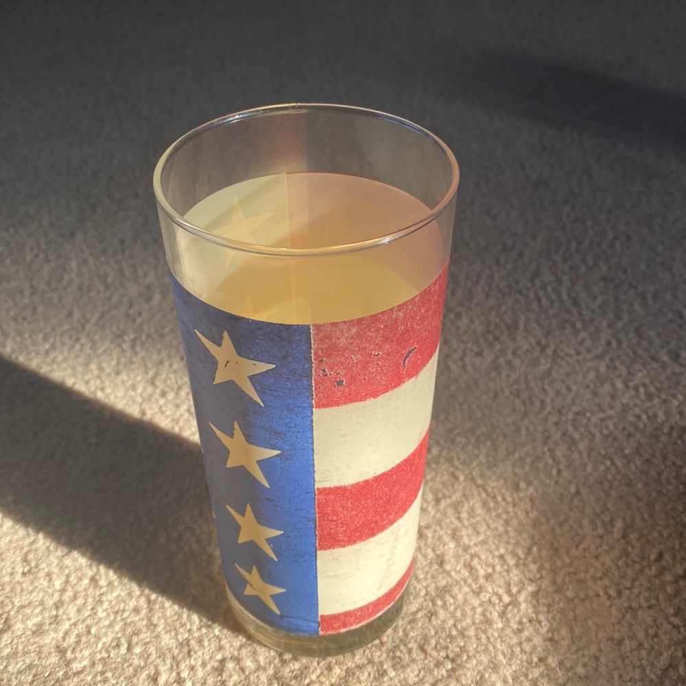 Warren Kimball 12 ounce colonial tumbler Americana